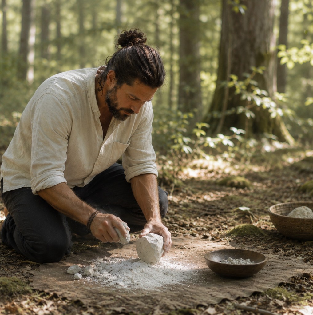 Ritualarbeit im Wald